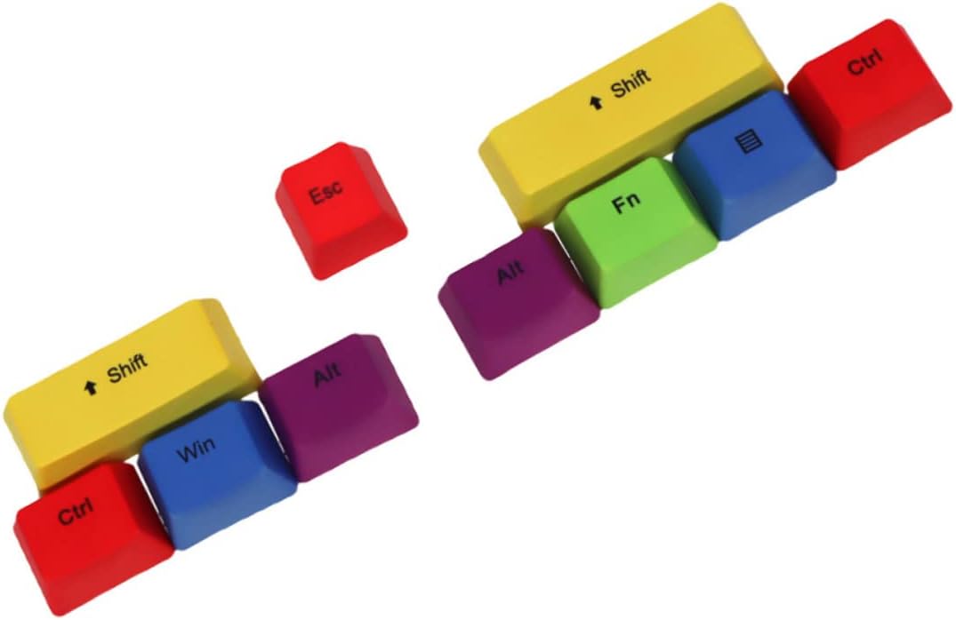 Colorful Keyboard Keycap Set for Mechanical Keyboards, Pbt Decorative