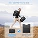 Ecosonique 100W Portable Foldable Solar Panels Charger Fast Charging with USB-C PD3.0 USB-A QC3.0 DC 20V Lightweight with Kickstand for Camping Power Station Solar Generators Cell Phones Power Banks
