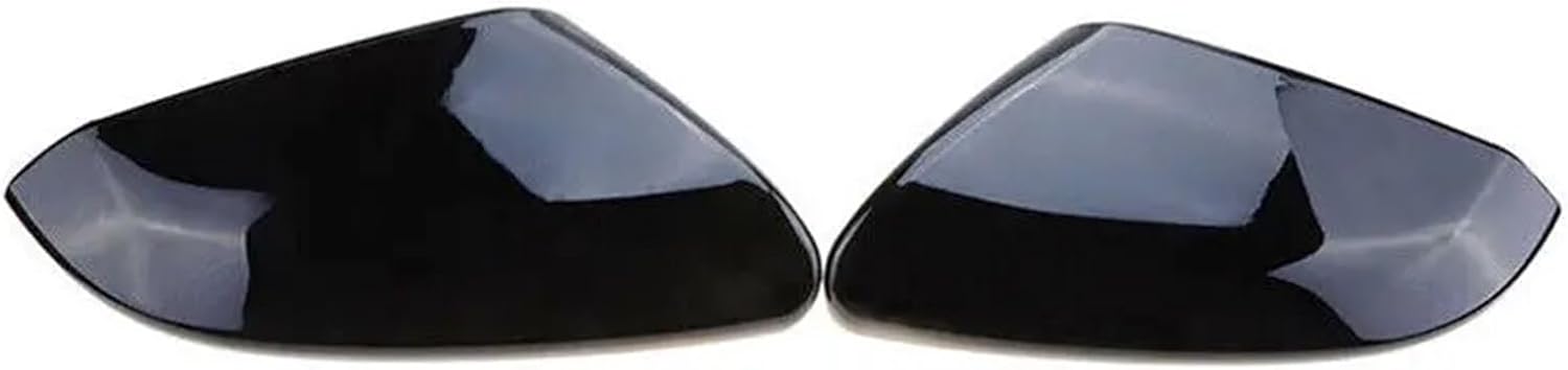 Compatible For Civic 10th 2016 2017 2018 2019 2020 Car Rearview Side Mirror Cover Wing Cap Sticker Rear View Case Trim Carbon Fiber (Color : Gloss Black)
