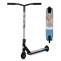 Two Bare Feet Stunt Scooter for Kids & Teens – Lightweight Pro Freestyle Scooter with 360° Spin Alloy Deck, ABEC-9 Bearings & High-Grip Wheels for Tricks & Jumps (Aztec Black)