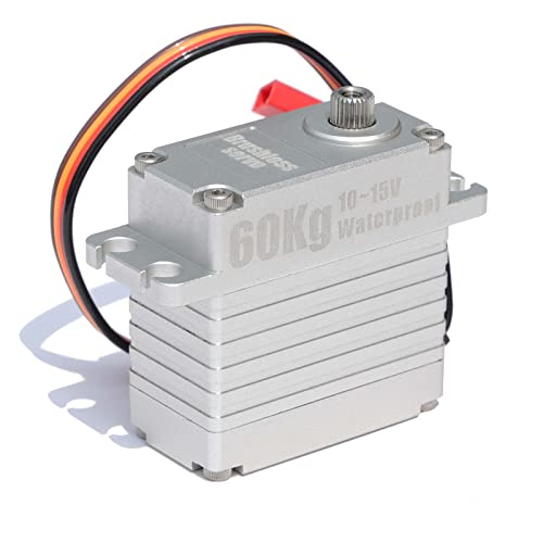 Betu 60Kg Brushless Servo, High Torque Servo, Waterpoof Servo Made By Full Aluminum Case And Stainless Steel Gear, Steering Servo Compatible With 1/5，1/6, 1/8, 1/10 Rc Car/Robot/Boat/Airplane #TOP5