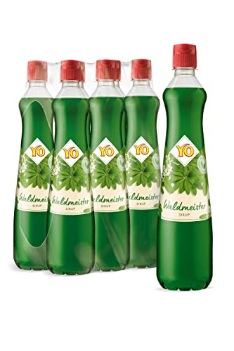 Produktfoto von YO Sirup Waldmeister (6 x 700 ml) – 1x Flasche ergibt bis zu 6 Liter Fertiggetränk – ohne Süßungsmittel und&hellip;