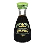 Kikkoman Less Sodium Soy Sauce Dispenser - All Purpose Seasoning - Traditionally Brewed Less Sodium Soy Sauce with the Same Great Flavor in an Easy-Pour Dispenser - 148 mL