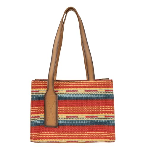Cartera STS Ranchwear Chaynee Valley Serape Collection Ruby, de cuero, con bolsillo para portar arma oculta, doble asa, multifuncional miniatura 4