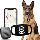 Pet Tracker for Dog Tracker Smart Pet Location Tracker with Holder, Smart Item Finder, MFi Certificated, Dog Tracking Device, No Monthly Fee, Black，Works with Find My (iOS Only)