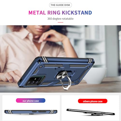 LeYi for Galaxy A71 5G Phone Case: Heavy Duty Shockproof and Stand Blue by LeYi - Used condition - Image 7
