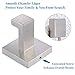 Aomasi Bath Robe Hook, SUS304 Stainless Steel Square Coat Towel Hook Utility Clothes Hanger for Bathroom Kitchen Wall Mount, Brushed Nickel