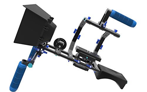 Morros Double C Shape Support Shoulder Cage For 1/4'' Screw 15Mm Rod With Top Handle Dslr Rig Rail System For Camcorder Such As Canon 550D 500D 600D 1100D 60D 50D 40D 5D 5Dii 5Diii Nikon D300 D5100 D3100 D3000 D5000 D90 D7000 D70 #TOP4