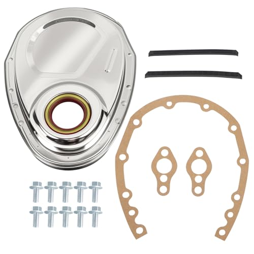 QBselecar Timing Chain Cover Gasket Seal Bolts Kit Compatible with Chevy Small Block SB SBC 1955-1995 283 305 327 350 383 400