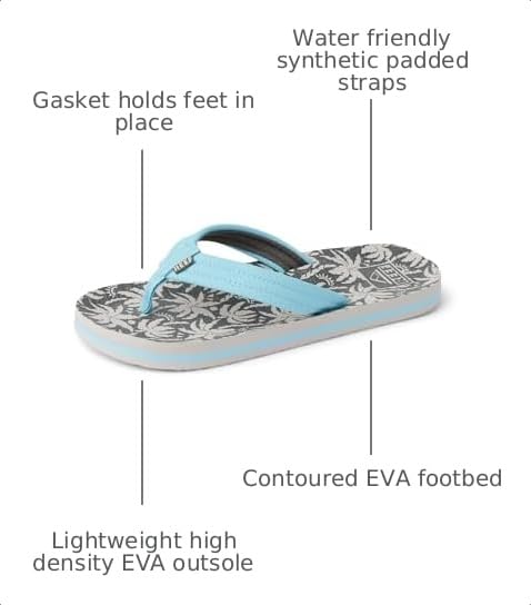 Image of REEF Boys Kids Ahi Beach Flip Flop, Soft Cushion Footbed, Water Friendly