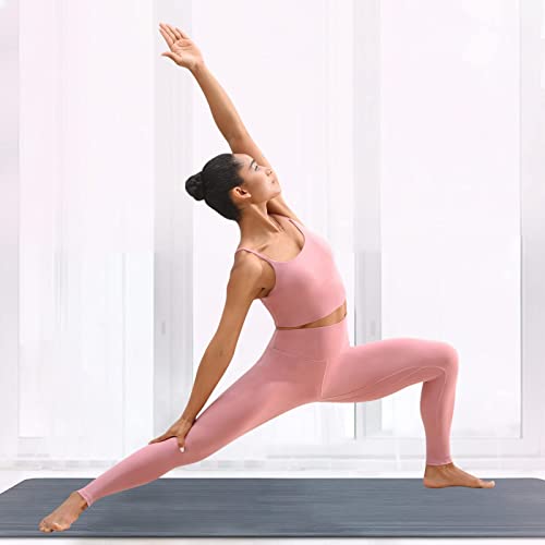 Uue High Waisted Leggings For Women Tummy Control, Athletic Gym Leggings With Inner Pocket, Workout Exercise Yoga Pants 27" Pink #TOP4