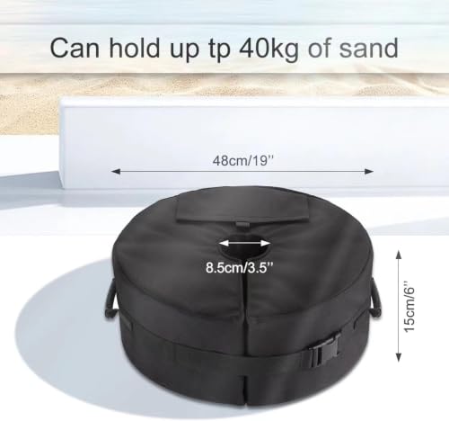 Flagest Sac de Poids de Base Lestage pour Parasol Sable Jusqu'à 40 kg – vue 2