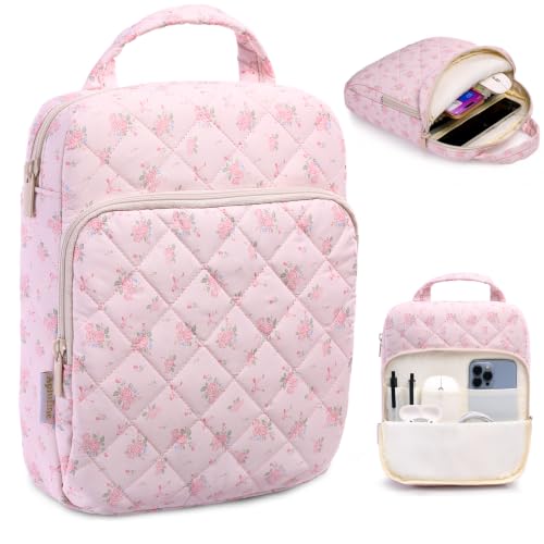 APLUFINE Quilted Book Sleeve with Pocket