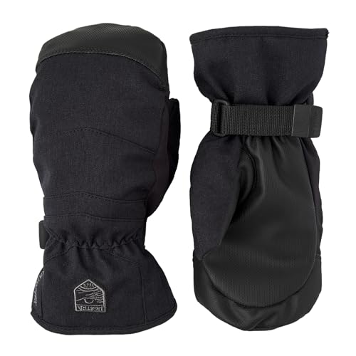 Hestra Gore-Tex Atlas Junior Mitt for Boys & Girls I Insulated Waterproof Mittens for Winter Sports & Cold Weather - Black - 4