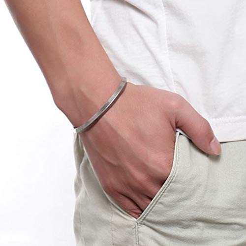 FOXI YOUTH Bracciale rigido da uomo aperto in