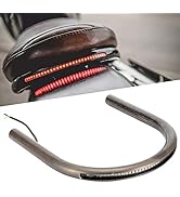 Fydun 9.1in 8.3in 6.9in Tube Cafe Racer Rear Seat Frame Hoop Brat Style Seat LED Brake Turn Singa...