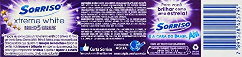 Creme Dental Sorriso Xtreme White Brilho 5 Estrelas Star Mint 70g