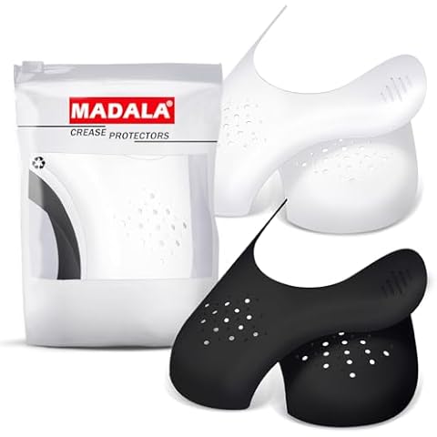 Madala 2 Pair Crease Protector for Air Force Shoes, Sneaker Shoes Protectors, Crease Guards Anti Crease Shoes Protector, Anti Wrinkle Shoes Crease Protector, No Crease Shoe Inserts for Women's 5-8.5 Cover