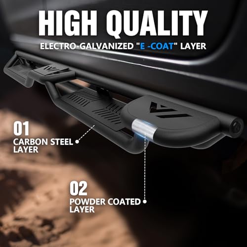 Estribos laterales para Dodge Ram Quad Cab 2002-2009 miniatura 4
