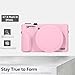 SZHSYJY Case for Canon Powershot G7 X Mark III Digital Camera,Soft Silicone Case for Canon Powershot G7X Mark III DSLR Camera,Comes with 2 Screen Protectors and 1 Wrist Strap. (Pink)