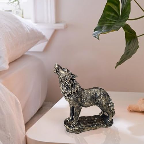 Image of Xtore Beautiful Lion Statue for Home Decor (Pack of 1, Dark Brown)