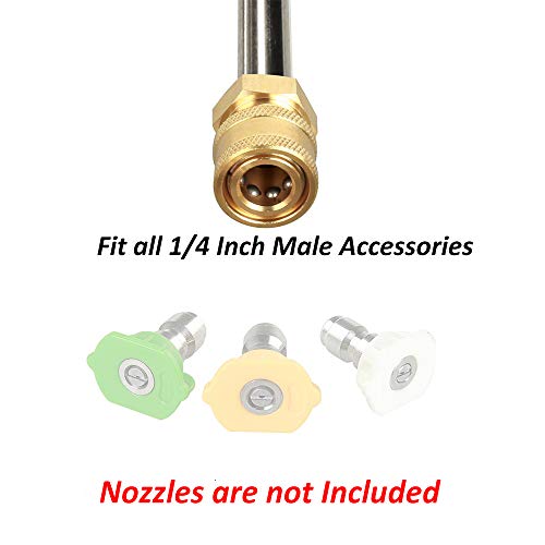 Pressure Washer Gutter Cleaner Attachment, Pressure Power Washer Gutter Cleaning, 4000 PSI, 13 Inch, 1/4 Quick Connect