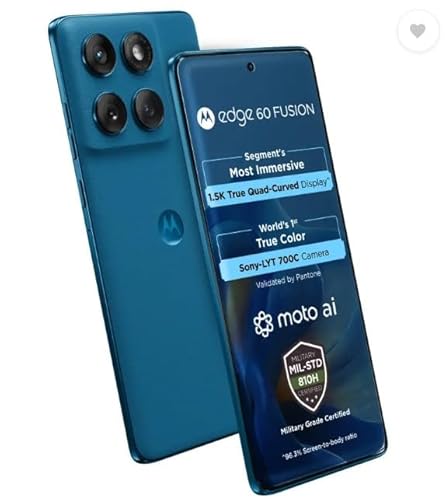 Motorola Edge 60 Fusion 5G, Pantone Mykonos Blue (8GB, 256GB)