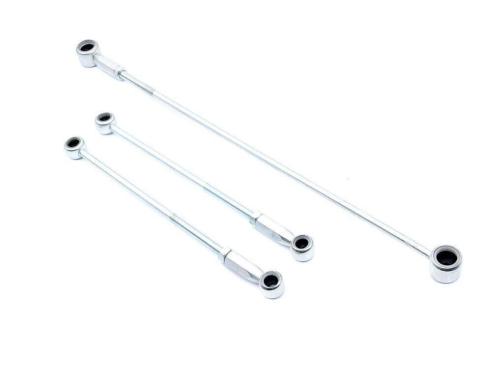 Lot 3 biellettes tringleries boîte vitesse compatible pour Peugeot 106, Citroën Saxo et AX motorisation 1.0 à 1.6 8V/16V - OEM 2452F6, 2452.F6