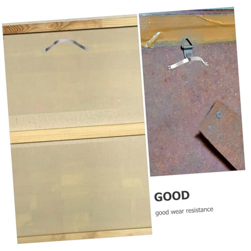 Image of Cabilock 200pcs Picture Frame Spring Clips Wall Hanging Hardware for Photos Art Crafts Reliable Backing Tools for DIY Framing Projects