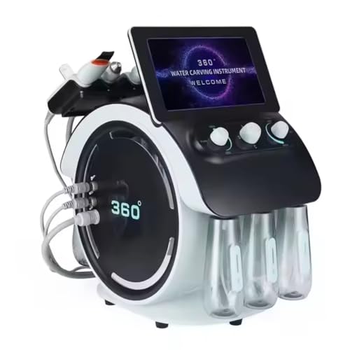 Mecavie Professional 6-in-1 Skincare Device Features Visible Pore Cleansing and Face Lifting, Salon Beauty Machine with 6 Handles for All-around Daily Skincare Companion