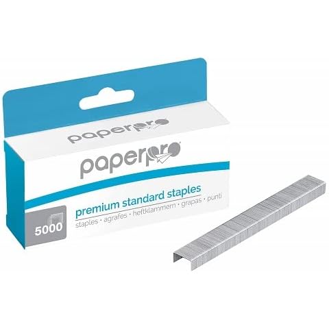 PaperPro - 1901 - 26/6 Premium Premium Standard Staples, Full-Strip, Pack of 5000 Pins Cover