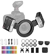 Godox R1 Round RGB Mini Creative Light LED Video Light Fill Light 2500K-8500K CRI 98 for Video Recording Microfilms, Live Streaming, Portrait, Still Life Photography