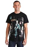 Liquid Blue Men's David Bowie Ziggy Stardust Short Sleeve T-Shirt,Black,Large