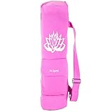 FIT SPIRIT Exercise Yoga Mat Gym Bag with 2 Cargo Pockets