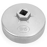 Tongze 92mm Oil Filter Wrench: 15 Flutes Oil Filter Removal Tool Compatible with ACDelco PF25/