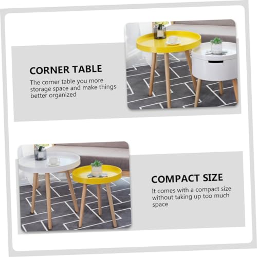 Table d'appoint en bois naturel et style nordique DOITOOL - 5