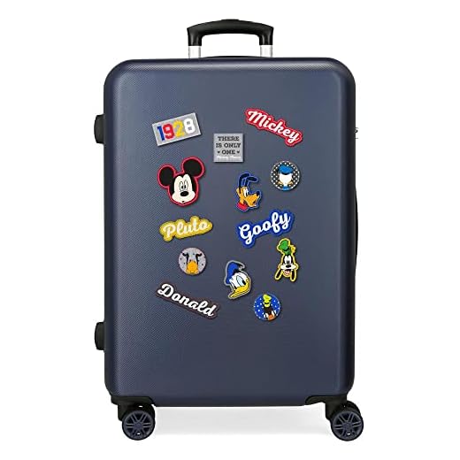 Disney Have Good Day Mickey, Maleta Mediana Rígida 68cm Niños Unisex, Azul (Blue), 48x68x26 Cms