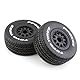 Yuikome 4 StüCk 112 Mm 1/10 Short Course Truck Reifen Reifen Rad mit 12 Mm Sechskant für Slash Arrma SENTON VKAR 10SC RC Car