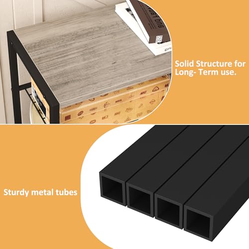Image of HOMEFORT 6 Tiers Shoe Rack Organizer,23 inch Shoe Storage Shelf for Closet, Shoe Rack for Entryway, Each Tier Fits 3 Pairs, Shoe Stand with Metal Shelves and MDF Top Board, Washed Gray