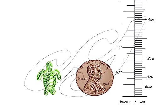 Sea Turtle Bracelet - Latch Cuff TwoTone4