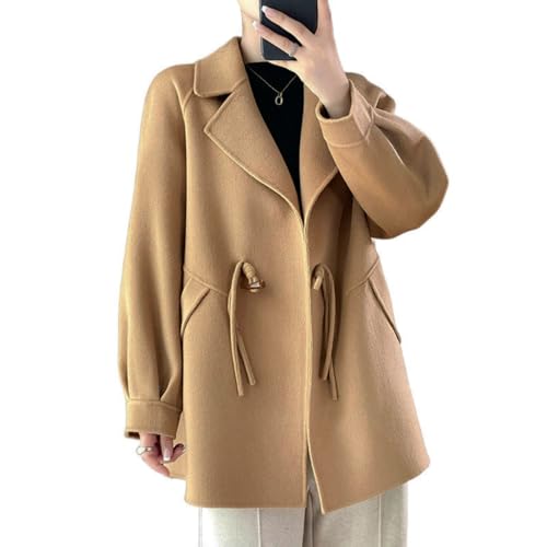 Cardigan cachemire style chinois femme avec poches revers boutonnage bascule