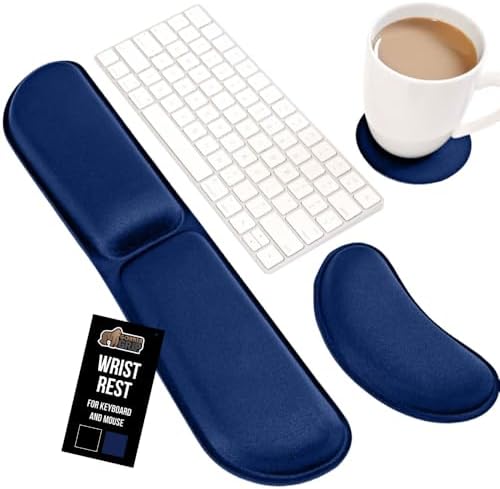 GORILLA GRIP Apoio de Pulso para Teclado E Mouse Em Espuma Viscoe...