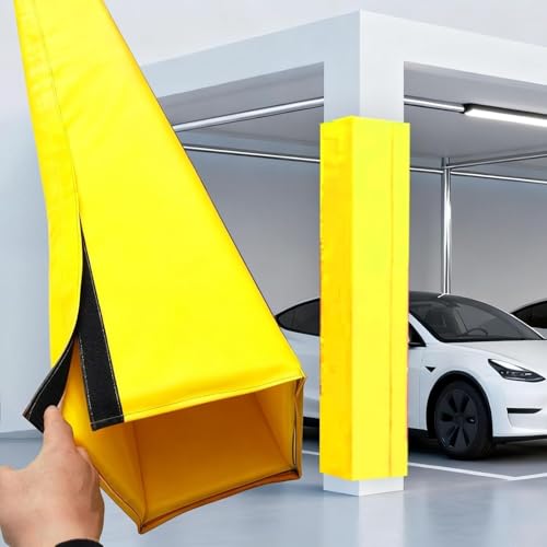 Heavy-Duty Padded Post Protector Covers for Outdoor and Indoor Safety Basketball Protection Pads Foam Cover Wrap Around Safety Pads,Foam Post Protector Padding for Basketball Hoop Safety - A