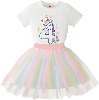 4th Birthday Outfit Girl,Toddler Girl 4 Year Old Four Shirt Skirt Outfit | 4 birthday outfit girl,clothes for 4 year old girls,4 year old outfit,girls 4th birthday shirt,toddler girl summer clothes 4t