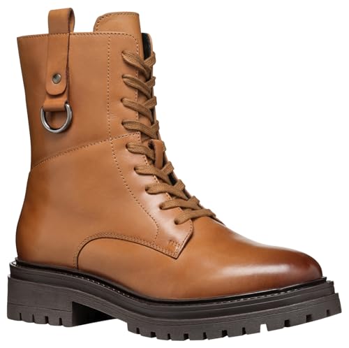 Geox Damen D IRIDEA H Ankle Boot, Cognac, 37 EU