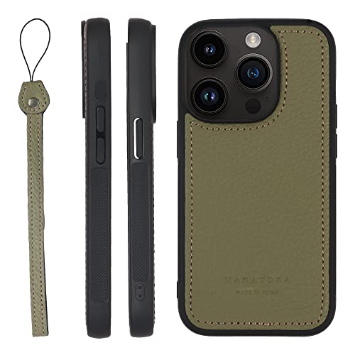 HANATORA for iPhone 15Pro �P�[�X �{�v ���{�� �ϏՌ� �X�}�z�P�[�X �X�}�z �X�g���b�v �t�� �V�������N�J�[�t���U�[ �M�t�g �}�O�l�b�g�Ȃ� �s�X�^�`�I SPGJP-15Pro-Pistachio