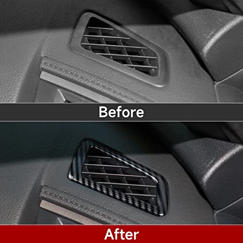 Image of Car Air A /C Vent Outlet Cover Decals for Honda Civic 2016 2017 2018 2019 2020 2021 10th Gen Accessories ABS Carbon Fiber Stickers