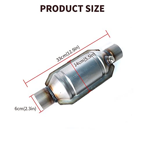 Bonilora Universal 2.25" Catalytic Converter High Flow T409 Stainless Steel 53004 #TOP4
