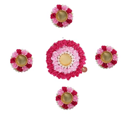 IGH Handmade Floral Rangoli Set | Diwali Home Decor for Weddings, Housewarming, Tea Parties & Valentine’s Day