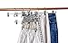 Amber Home 12 Pack Heavy Duty Add on Metal Pants Skirt Hangers, Stackable Add-on Metal Clothes Hangers with 2-Adjustable Clips, Cascading Clip Hangers Space Saving for Jeans, Slacks